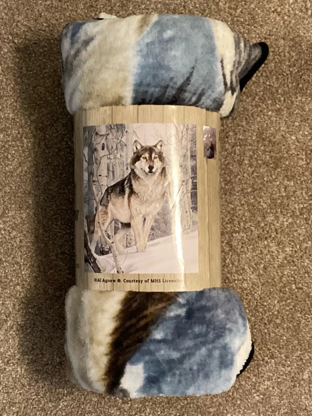 Wolf Soft Throw Blanket 50 X 60 - NEW